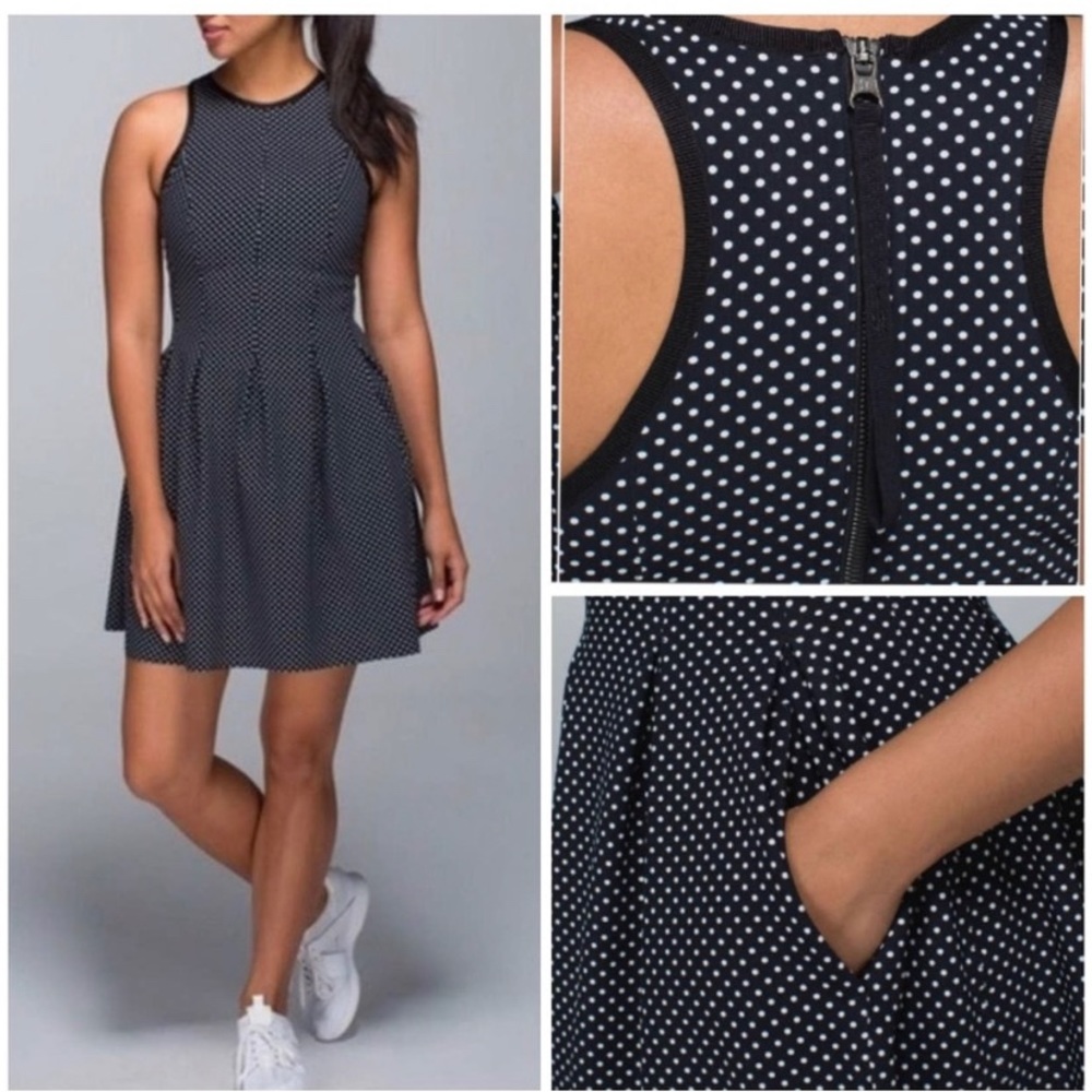 RARE Lululemon Here To There Dress - Biggy Dot size 6